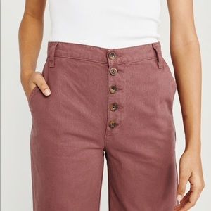 BUTTON-UP WIDE-LEG PANTS